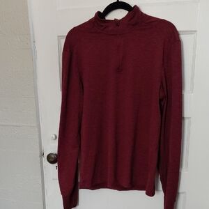 Jockey Maroon Quarter-Zip Pullover
